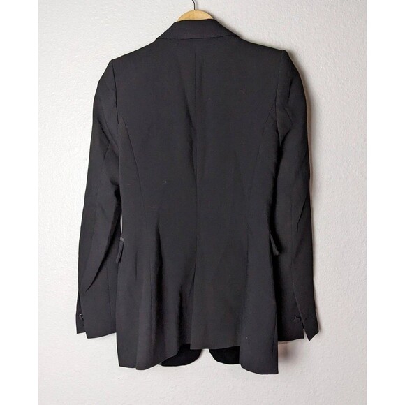 Zara Basic Blazer Womens Extra Small Black Velvet Jacket - Picture 3 of 9